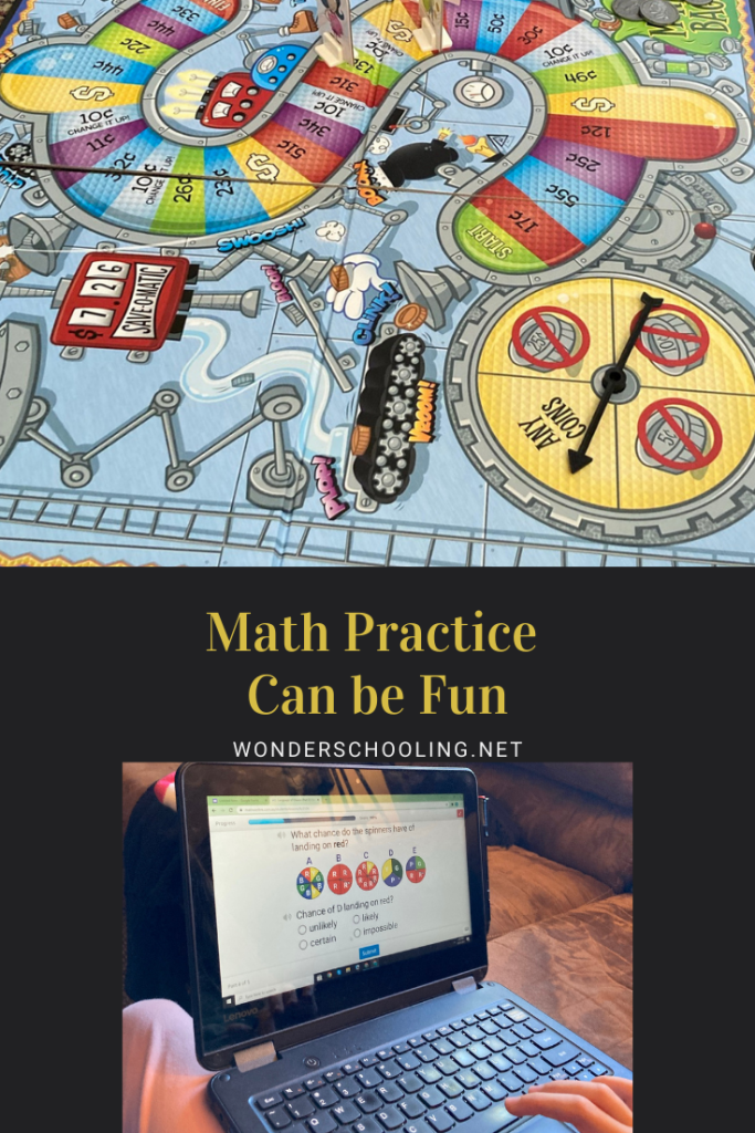 Math Practice Can be Fun - gameschooling and CTCmath for math review and supplementation.